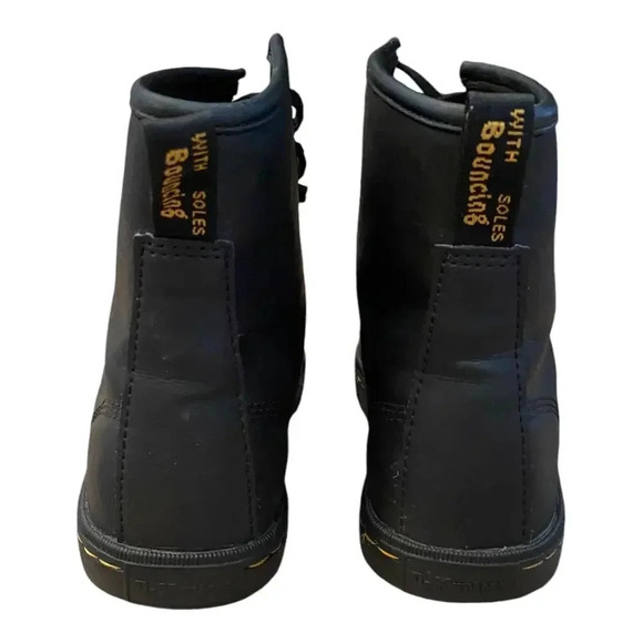 Dr. Martens Sheridan Black Combat Work Boots Women's US 6 Lace Up Leather - Picture 3 of 12